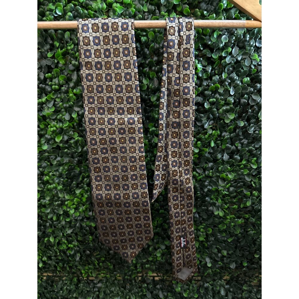 JZ Richards Nordstrom Silk Necktie, 59in USA Classic Multi Color, Vintage